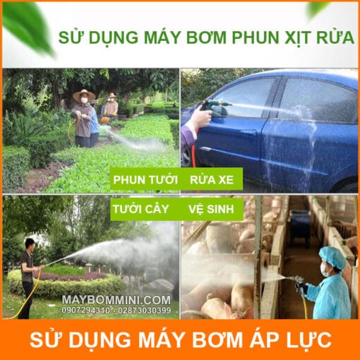 Su Dung May Bom Phun Xit Rua