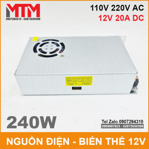 Bien The Nguon Dien Den Led 12V 20A