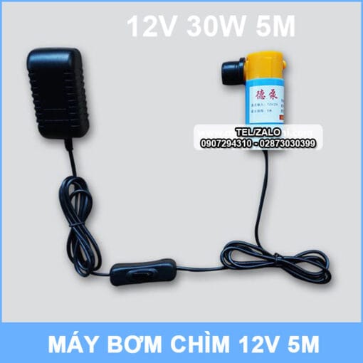 May Bom Chim 12v Kem Nguon Dien