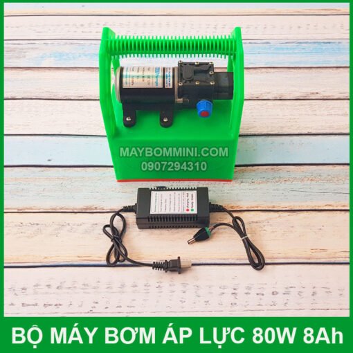 Bo Bom Ap Luc Mini Rua Xe 12v 80w