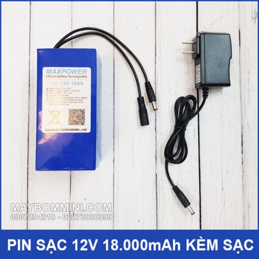 Pin Sac 12v 18ah Kem Sac Pin