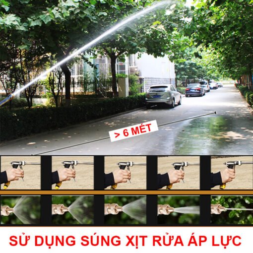 Su Dung Sung Xit Rua Xe Ap Luc Chinh Tia