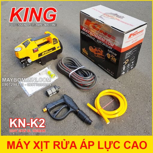 May Rua Xe Ap Luc Cao 220V 2000W 9L 180bar King