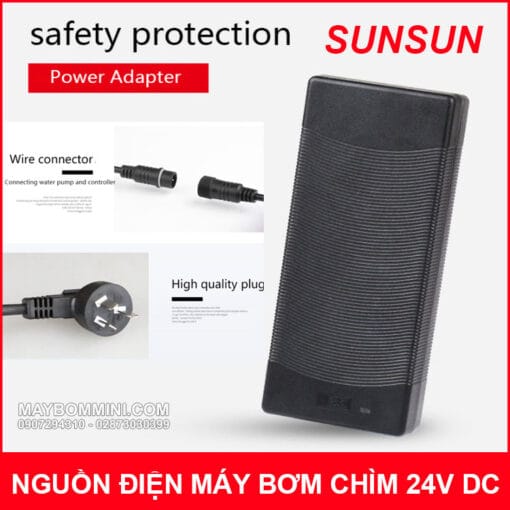 Nguon Dien May Bom Chim 24V DC Sunsun