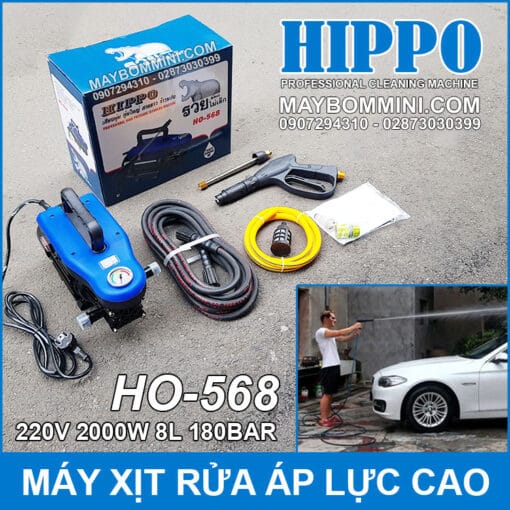 May Rua Xe Ap Luc Cao 220V 2000W 8L 180bar Hippo