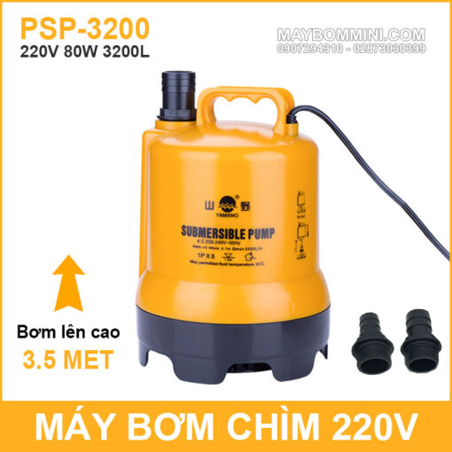 May Bom Chim Nuoc Thai Nuoc Ngap Ho Ca Thac Nuoc 220V 80W 3200L