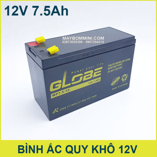 Ban Binh Ac Quy Globe Chinh Hang 12V