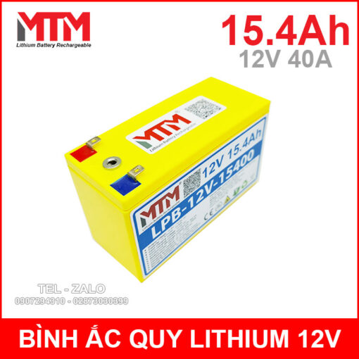 Pin Binh Ac Quy 12v 15400mah Gia Re