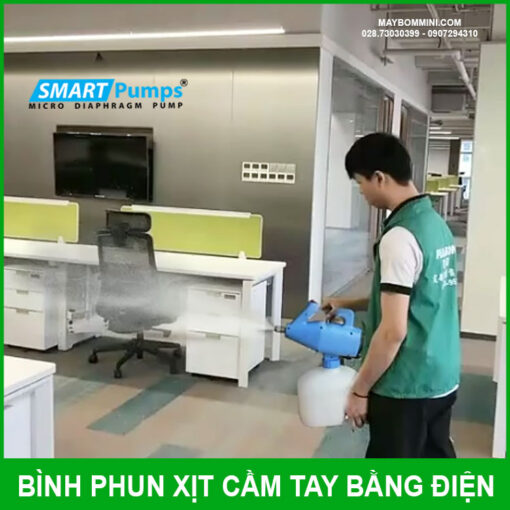 Phun Xit Khu Khuan Van Phong Gia Dinh May Cam Tay