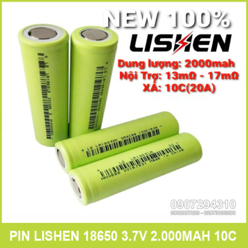 Ban Pin Lishen Chinh Hang 2000mah