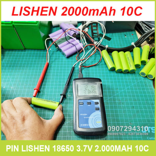 Do Noi Tro Pin Lishen 18650 Xanh