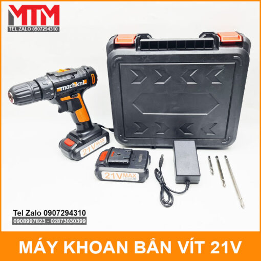 Bo May Khoan Ban Vit 21v 2 Pin 1 Sac 4 Bui Vit