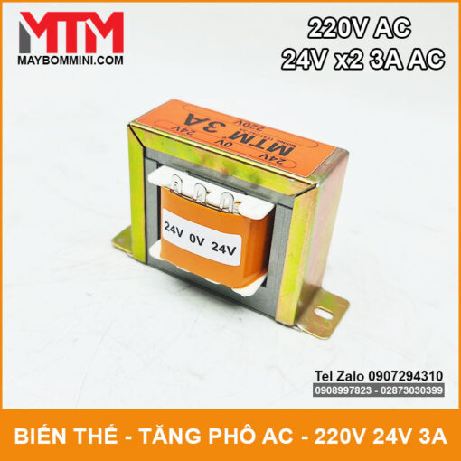 Bien Ap Tang Pho AC 24V 3A Doi