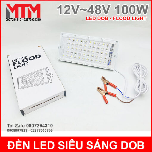 Den Led Sieu Sang DC 12V 48V 100W