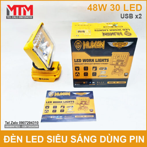 Ban Den Led Dung Pin Hukan 48W 21V