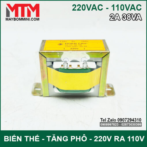 Cuc Doi Dien Bien The 220v Ra 110v 2A 38VA