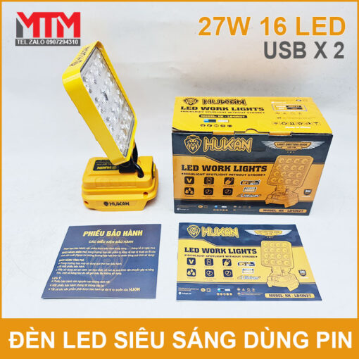 Den Led Dung Pin Hukan 27w