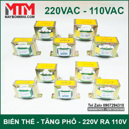 Phan Phoi Cac Loai Bien The Doi Dien 220v 110V