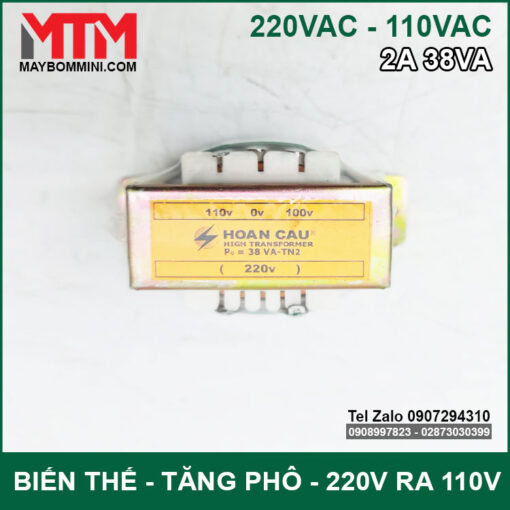 Tang Pho 220v Ra 110v 2A Gia Re