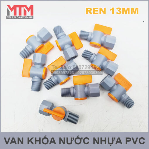 Van Khoa Nuoc Nhua Ren 13mm Chinh Hang