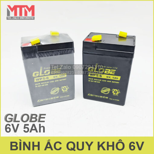 Ac Quy Kho 6v 5ah Globe Chinh Hang Gia Tot Nhat