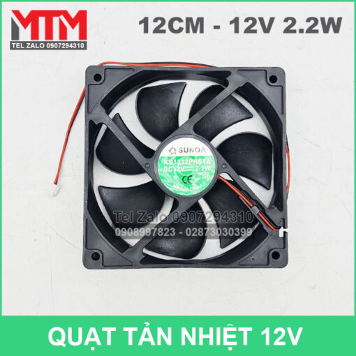 Quat Tan Nhiet 12cm 12v