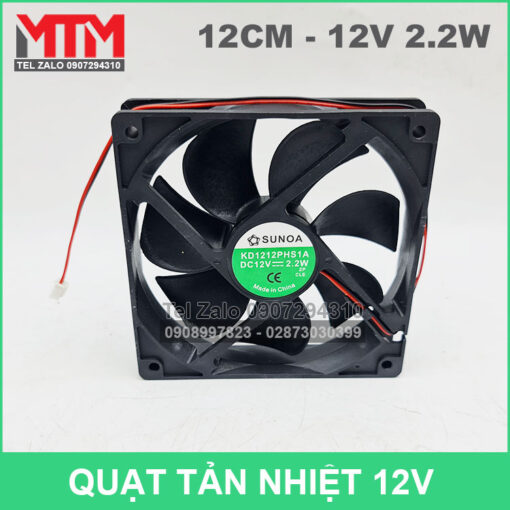 Quat Tan Nhiet Sunoa 12v 120mm