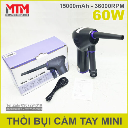 May Thoi Bui Cam Tay Mini 60W Air Duster