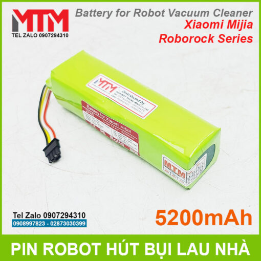 Ban Pin May Hut Bui Lau Nha Xiaomi Robot Roborock S50 S51 S55 5200mah