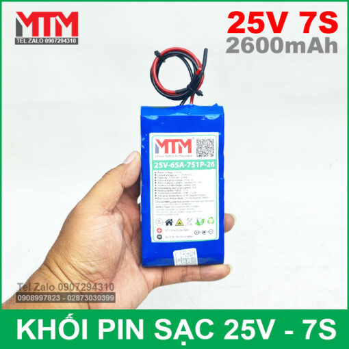 Ban Pin 25V 2600mah 7S Chinh Hang