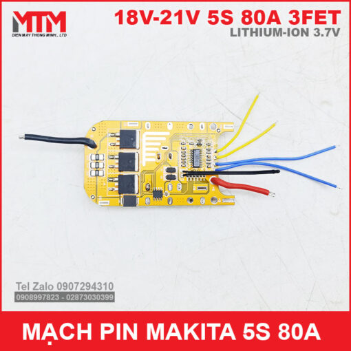 Ban Mach Bao Ve Pin Makita 5S 80A Vang Chinh Hang Cao Cap Gia Re