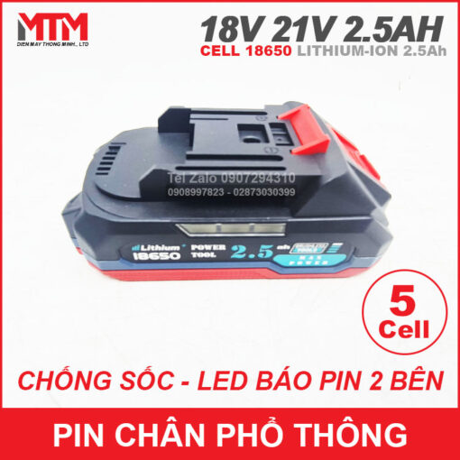 Dia Chi Ban Pin May Khoan Chan Pho Thong Makita 18v 21V 5cell 2500mah Chong Soc